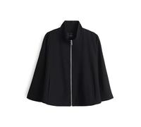 OPUS Damen Jacke | JULLA Loose Kurzjacke im modernen Cape Style Black, M