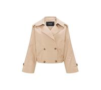 Opus Fashion Damenjacke HEDIE – Kurze Trenchjacke Regular Lyocell-Mix Soft Oat Größe 38