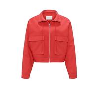 OPUS Damen Jacke | Kurzjacke HALVA Boxy Fit aus Baumwoll Mix Sweet red, 40