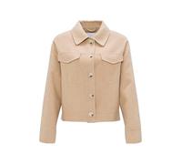 OPUS Damen Jacke | Kurzjacke HATILLI Boxy Fit aus weichem Woll Mix Soft Oat, 42