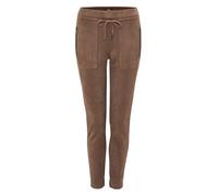 OPUS Damen Jogpants | Jogpants Elvina Cargo Slim in Veloursleder-Optik Cocoa, 44