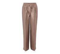 OPUS Damen Wide Leg Pants | Wide Leg Pants MOSMIC mit elastischem Gummibund warm Taupe, 38