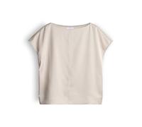 Opus - Regular Shirtbluse aus glänzendem Satin - Festiva beige - Gr. - 42