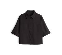 Opus Fashion Kurzarmbluse FREPPY Loose Baumwollbluse Overshirt-Stil Schoko Größe 42