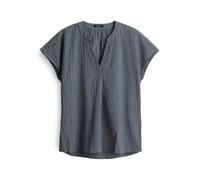 OPUS Damen Kurzarmbluse | Shirtbluse FAMITA Regular aus BCI Cotton Mix Coal Blue, 36