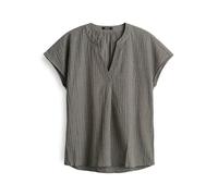 OPUS Damen Kurzarmbluse | Shirtbluse FAMITA Regular aus BCI Cotton Mix Olive Leaf, 42