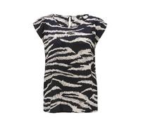 OPUS Damen Kurzarmbluse | Shirtbluse Fannie Safari Black, 40