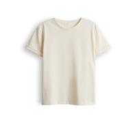 OPUS Damen Kurzarmshirt | Basicshirt SONZI Regular aus nachhaltiger Baumwolle Natural Glaze, 44