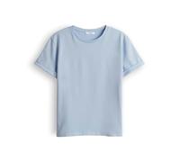OPUS Damen Kurzarmshirt | Basicshirt SONZI Regular aus nachhaltiger Baumwolle Oxford Blue, 38