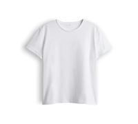 OPUS Damen Kurzarmshirt | Basicshirt SONZI Regular aus nachhaltiger Baumwolle White, 38