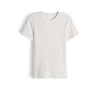 OPUS Damen Kurzarmshirt | Feines Rippshirt SAMUNA Slim aus BCI Cotton Mix Natural Glaze, 36