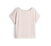 Opus Fashion T-Shirt SOSTAL Damen gestreiftes Jerseyshirt in Strickoptik Regular Fit Rosa Größe 42