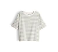 OPUS T-Shirt SOTEL Gestreift BCI Cotton Mix Loose Fit Olive Größe L