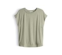 OPUS Damen Kurzarmshirt | Jerseyshirt aus ECOVERO™ Viskosemix Regular Fit Pale Olive, 38