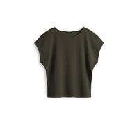 OPUS Damen Kurzarmshirt | Jerseyshirt aus nachhaltigem BCI Cotton Regular Fit deep Green, 44