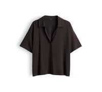 OPUS Damen Kurzarmshirt | Jerseyshirt aus nachhaltigem ECOVERO™ Viskosemix Regular Fit Affogato, 36