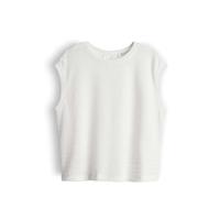 OPUS Damen Kurzarmshirt | Jerseyshirt in Strick Optik Regular Fit Milk, 42