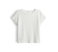 OPUS Damen Kurzarmshirt | Jerseyshirt mit Crinkle Effekt Regular Fit Milk, 36