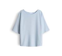 OPUS Damen Kurzarmshirt | Jerseyshirt mit dezenter Rippstruktur Loose Fit Seasalt, 38