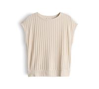 Opus Fashion Blusenshirt SAPINO - Jersey, semitransparente Rippenstruktur, Regular Fit - Beige 38