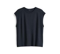 OPUS Damen Kurzarmshirt | Jerseyshirt SLUMMI Regular mit feiner Rippstruktur Coal Blue, 42