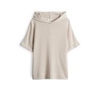 OPUS Damen Kurzarmshirt | Kapuzenshirt SEDINI Regular in feiner Strickoptik Natural Glaze, 38