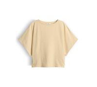 OPUS Damen Kurzarmshirt | Oversized Jerseyshirt aus BCI Cotton Mix Honey Butter, L