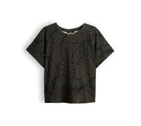 OPUS Damen Kurzarmshirt | Printshirt aus BCI Cotton Regular Fit Black, 44