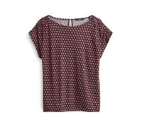 OPUS Damen Kurzarmshirt | SEKADI MINIMAL Regular Printshirt aus fließender Viskose Cassis, 36