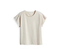 OPUS Damen Kurzarmshirt | SEKUNDI Loose Jerseyshirt mit Faltendetail Natural Glaze, 38