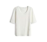 OPUS Damen Kurzarmshirt | Slim Shirt aus Jersey Milk, 42