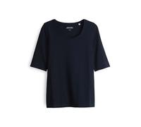 OPUS Damen Kurzarmshirt | Slim Shirt aus Jersey Simply Blue, 40
