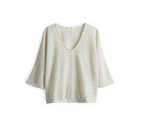 OPUS Damen Kurzarmshirt | SUSINE Batwing Fit in Strickoptik Green Glow, 44