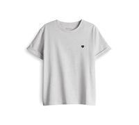 OPUS Damen Kurzarmshirt | T-Shirt SERZ Regular aus Organic Cotton Easy Grey, 38