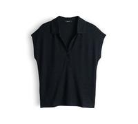 OPUS Damen Kurzarmshirt | Weiches Poloshirt aus ECOVERO™ Viskosemix Coal Blue, 36