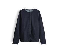 OPUS Damen Langarmbluse | FARTIS Slim taillierte Jeansbluse in dunklem Denimblau Dark Rinsed Blue, 34