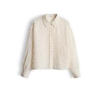 OPUS Boxy Fit Bluse im Allover-Look Modell 'Fenima' in Offwhite, Größe 36