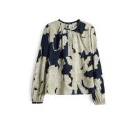 Opus Fashion Damen-Tunikabluse FICONA Analogue Loose mit floralem Druck Blau 38