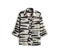 OPUS Regular Fit Bluse mit Knopfleiste Modell 'Fumani' in Black, Größe 42