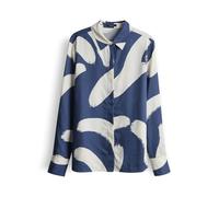 OPUS Damen Langarmbluse | FUMIRA Brushed Regular Printbluse aus Reiner Viskose Soft Ink, 36