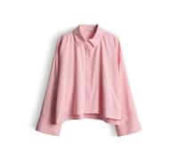 Opus Fashion Hemdbluse Fundra – verdeckte Knopfleiste, Langarm, Baumwoll-Popeline, Rosa, Gr. 34