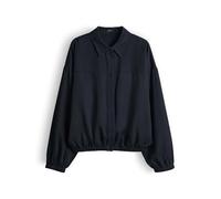 OPUS Damen Langarmbluse | FYNAMO Regular Hemdbluse aus weicher Lyocell Qualität Coal Blue, 42