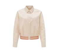 OPUS Damen Langarmbluse | Hemdbluse FAPANI Regular aus BCI Cotton Soft Oat, 36