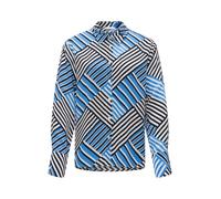 OPUS Damen Langarmbluse | Hemdbluse FILONA Regular aus fließender Viskose Blue Salt, 42