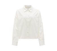 OPUS Damen Langarmbluse | Hemdbluse FRONI Boxy Fit aus Feincord Milk, 44