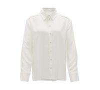 OPUS Damen Langarmbluse | Hemdbluse FUHLA Loose aus weichem Viskose Mix Milk, 44