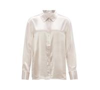 OPUS Damen Langarmbluse | Satinbluse FENZY Loose aus fließender Viskose Ivory, 38