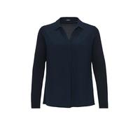 OPUS Damen Langarmbluse | Shirtbluse FRERA Regular aus Material Mix Coal Blue, 42