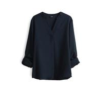 Opus Fashion Langarmbluse FELENA Leinen-Mix dunkelblau Damen 38