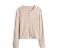 OPUS Cardigan mit Rundhalsausschnitt Modell 'Saltus' in Beige, Größe 42